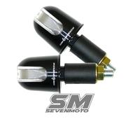 1 Coppia LED Terminali Del Manubrio Moto P. Es. per Yamaha Suzuki KTM BMW Ducati