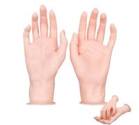 1 coppia mannequin manuale, supporto per la mano di gioielli a mano a mano falsa in plastica Porta di bracciale stabile supporto per il negozio di case per la visualizzazione di anelli Collane Orecch