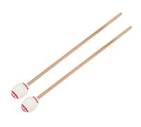 1 Coppia Marimba, Mazzollette Mapli Mapero Portable Maple Wool S Ballo a Percussione Stick Giocando Accessori White per Giocare (Polo in legno dalla testa bianca)
