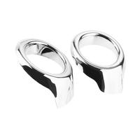1 Coppia Modanature Copri Coprifaro Antinebbia Chrome Per Ford