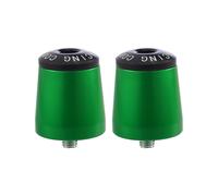 1 Coppia Moto Manubrio Estremità Tappi 7/8" 22mm Nero Verde