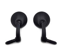 1 Coppia Nero Rotondo Barrette Taglio Specchietto Laterale Specchio Regolabile