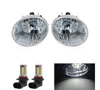 1 Coppia Paraurti Anteriore Fendinebbia Gruppo Fari Alogeni 81211-42050 81221-42050 Per Toyota Per 4 Runner 2006 2007 2008 Montaggio Fari Auto(White LED lamps)