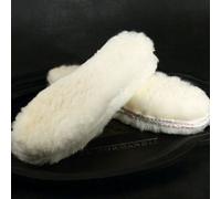 1 Coppia pelle di Pecora Lana Scarpe Solette Stivali Interno Suole Inverno