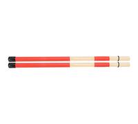 1 Coppia, Set di Tamburi Bastoncini Bundleddowel Drumsticks M Maple Msticks Bundled Dowel Prestazioni Accessori a Percussione Accessori con Anelli di Gomma Nera (rosso)