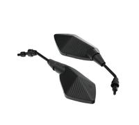 1 Coppia Specchio Moto Scooter E-Bike Specchietto Retrovisore Elettrombile Retrovisore Convesso 8mm 10mm Fibra Di Carbonio REOKIP(10mm Screw)