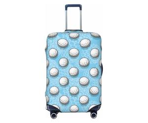 1 copribagagli da viaggio per palline da golf, elastiche, per valigie, 45-81 cm, Nero , S