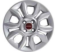 1 COPRICERCHIO COPPA RUOTA 15 PANDA 2012 IN POI LOGO ROSSO NON ORIGINALE SINGOLO 9199