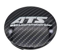 1 coprimozzo ATS, 64 mm, effetto carbonio (N32), logo 3D, originale coprimozzo/coprimozzo