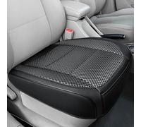 1 coprisedile per auto, nero, ventilato, fresco, 3D, in pelle traspirante, universale, comodo, con tasca portaoggetti, per auto, camion, SUV