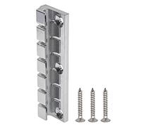 1 cordiera per ponte per chitarra a 6 corde Yootones con viti di montaggio, compatibile con chitarra elettrica stile SG (argento)