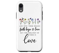 1 Corinthians 13:13 Bible Verse Christian Faith Hope Love Custodia per iPhone XR