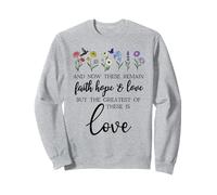 1 Corinthians 13:13 Bible Verse Christian Faith Hope Love Felpa