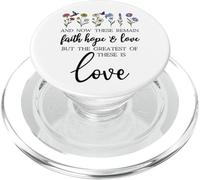 1 Corinthians 13:13 Bible Verse Christian Faith Hope Love PopSockets PopGrip per MagSafe