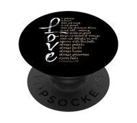 1 Corinzi 13 Versetto biblico L"amore è paziente L"amore è gentile PopSockets PopGrip Adesivo
