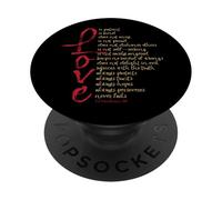 1 Corinzi 13 Versetto della Bibbia L"amore è paziente L"amore è gentile PopSockets PopGrip Adesivo