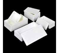 1 crogiolo in magnesia al 99% - Barca in ceramica MgO for uso in laboratorio ad alta temperatura - Capacità 2200℃(20mL*60 * 30 * 20mm)