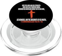 1 Cronache 16:11-12 Versetti Scrittura PopSockets PopGrip per MagSafe