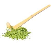 1 cucchiaio da tè verde Airlove in bambù giapponese Chashaku agganciato per cerimonia del tè, 18 cm, cucchiaino da tè, caffè, tè ed espresso