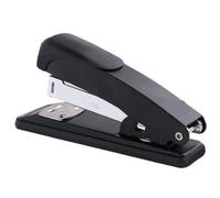 1 cucitrice portatile semplice da ufficio bianca o nera for risparmiare manodopera, senza punti metallici Cucitrice a Pinza(Black)