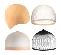 1 Cuffia Per Parrucca, 3 Retine Per Capelli, Cappello Semi-Calvo Da Ragazzo, Cappuccio Per Cosplay, Cuffia Per Parrucca In Lattice Da Uomo