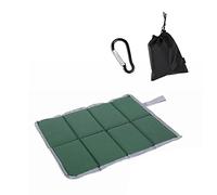 1 cuscino da seduta con 1 custodia e 1 moschettone, impermeabile, per esterni, pieghevole, adatto per campeggio, picnic al parco, escursionismo (verde militare)