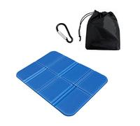 1 cuscino per sedile pieghevole e resistente all'umidità, portatile, isolamento impermeabile, in schiuma, per campeggio, gite, viaggi all'aperto (blu)