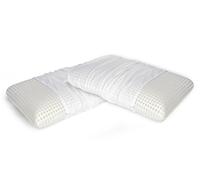 Talamo Italia - Cuscino per letto, 100% Made in Italy, Guanciale sfoderabile a saponetta in Memory Foam forato, Anallergico e Traspirante, 70x39x h10 cm