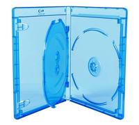 1 custodia doppia per Amaray Blu Ray, con vassoio interno da 14 mm