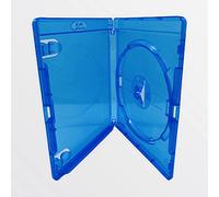 1 custodia Dragon Trading Amaray Blu-Ray con dorso da 14 mm per disco singolo (1) di qualsiasi formato. La custodia ha un logo in rilievo argento e una custodia esterna per opere d'arte