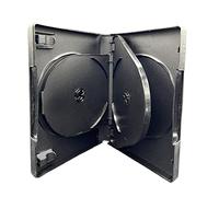 1 custodia Dragon Trading per 5 dischi con blocco M per CD, DVD, Blu Ray, per contenere 5 dischi con dorso da 26 mm e clip per opuscolo e custodia esterna in plastica per intarsio artistico