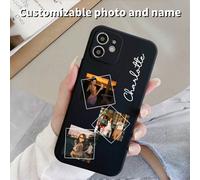 1 Custodia personalizzata per telefono con nome per Apple , design personalizzato con foto e nome, compatibile con 16e, 16, 16 Pro, 16 Pro Max Galaxy S8,Galaxy S9,Galaxy S9+,Galaxy Note9,Galaxy Note10