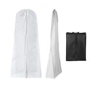 1 custodia protettiva anti-polvere non tessuta con 1 borsa per scarpe, protezione per abbigliamento da casa, custodia pieghevole per abito da sposa