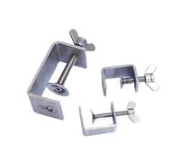 1 dado ad alette per impieghi gravosi Morsetti di tipo C in acciaio a U per tubo I-Beam, ideale per raccordi per cavi a fionda (20 mm), durevole e affidabile.