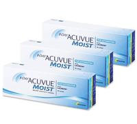 ACUVUE 1-DAY Acuvue MOIST for ASTIGMATISM - Lenti a contatto giornaliere; protezione UV;-0.50 diottrie; Cilindro -0.75 ; Asse 180 ; BC 8.5; DIA 14.50; 90 lenti