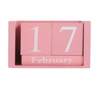 1 Decorazione Da Scrivania Con Calendario In Legno | Blocchi data in 5 sezioni Calendario manuale Data ufficio Calendario Data mese