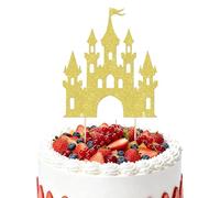 1 decorazione per torte con lucchetto, motivo principessa, con lucchetto, decorazione per torte di compleanno, feste, matrimoni, decorazioni per torte (oro)