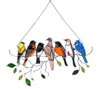 1 decorazione per uccelli, decorazione per la casa da appendere alla finestra, gioielli con ciondolo regalo, regalo da giardino, decorazione da giardino, acchiappasole in acrilico