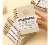 1 di 120 pagine Semplice Libro delle Password, Gestione Avanzata degli Indirizzi e delle Password in formato A6 Minimalista, con Accesso Rapido ai Siti Web, Perfetto per Accessi Internet di Casa, Uffi