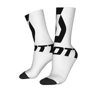 1 di calzini a compressione da divertenti e allegri con stampa logo Bici Scott , motivo vintage Harajuku rock, novità, per uso , idea regalo, calzini