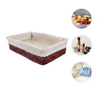 1 % di cesti da frutto cesto cestini intrecciati estetico (marrone rossastro)