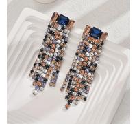 1 di Gioielli Stile Retro e Americano Mediorientale Misti con di Vetro e Design con Nappa, Mostrano un Fascino Femminile, Elementi di Design Adatti per da Donna, Matrimoni, Feste