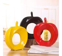 1 % di mele sculture in ceramica statue statue decorazione desktop per la casa