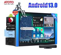 1 DIN 12.5" Flexview QLED AI Autoradio Android 13 8+128G 4G LTE Effetti luminosi