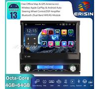1 Din Android 14 Autoradio GPS CarPlay RDS Wifi DVR DAB+ Bluetooth 5.0 64GB DSP
