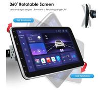 1 Din Android Auto Radio GPS per lettore multimediale universale per Auto Stereo 1DIN schermo girevole Video Autoradio Carplay 10.1 pollici