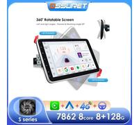 1 Din Android Autoradio GPS per lettore multimediale automatico universale 1DIN schermo ruotabile Video Autoradio Wireless Carplay 10.1 pollici