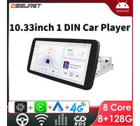 1 din universale Android autoradio lettore multimediale girevole da 10.33 pollici Auto Touch Screen Video Carplay 7862 1din unità principale WIFI P1L