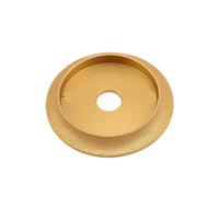 1 disco abrasivo diamantato brasato sotto vuoto da 100 mm for utensili abrasivi, disco abrasivo for profili di bordi for marmo, granito, ceramica, vetro(Gold)