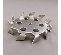 1 disco disperso in acciaio inossidabile 304 con fori guida for dispersori, frantoi e macinatori(130mmx8mm)